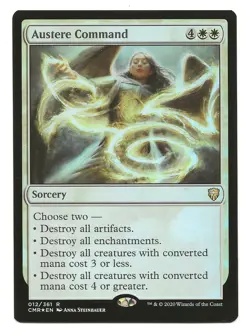 Austere Command MTG Foil Sorcery Card Streets of New Capenna Magic The Gathering - Image 1
