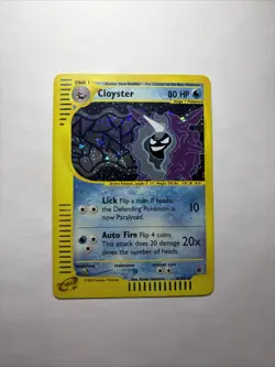 Pokemon TCG Cloyster Expedition Base Set Holo Rare Card 8/165 - Image 1