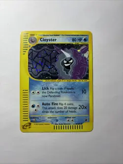 Pokemon TCG Cloyster Expedition Base Set Holo Rare Card 8/165 - Image 4