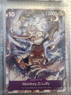 ONE PIECE CARD GAME MONKEY D. LUFFY GEAR 5 ENGLISH LIMITED PROMO CARD NEAR MINT - Image 1