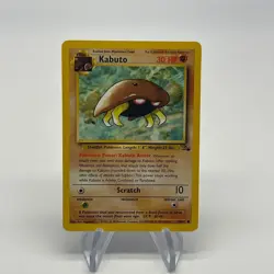 Kabuto 50/62 - Vintage 1999 Fossil Set LP & Near Mint Authentic Pokemon Card - Image 5
