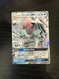 Alolan Ninetales GX 22/145 Guardians Rising NM Ultra Rare Pokemon Card - Image 1