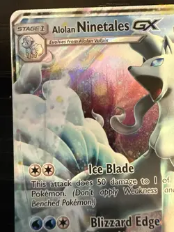 Alolan Ninetales GX 22/145 Guardians Rising NM Ultra Rare Pokemon Card - Image 5