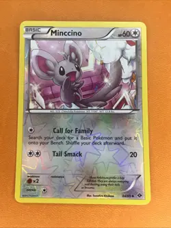 Pokemon 2012 Light Play Minccino Next Destinies REVERSE 84/99 Card - Image 1