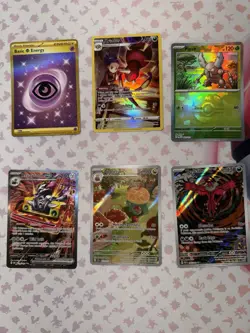 Pokemon TCG Card Lot of 6 Cards Illustration Rare EX V Gold Lot IR + SIR - Image 1