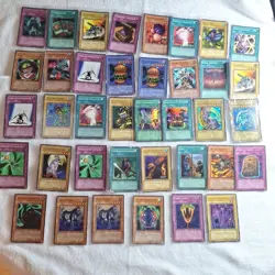 1st Edition Yugioh Collection Of 36 Cards + Dark Magician And Blue Eyes White... - Image 2
