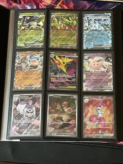 Pokemon Holo Card Collection In A Poke Ball Binder All Near Mint Holos 99x Cards - Image 1
