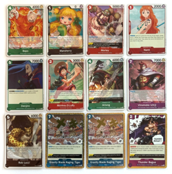 One Piece - R Rare Card Lot of 12 Monkey.D.Luffy Nami Mansherry Denjiro Arlong - Image 1