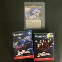 NYCC COMIC CON Magic The Gathering Spider-Man 2 Welcome Deck & PROMO CARD - Image 1
