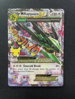 Pokemon TCG M Rayquaza EX Celebrations Classic Collection Holo Ultra Card 76/108 - Image 1