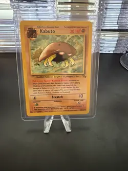 Kabuto 50/62 - Vintage 1999 Fossil Set LP & Near Mint Authentic Pokemon Card - Image 1