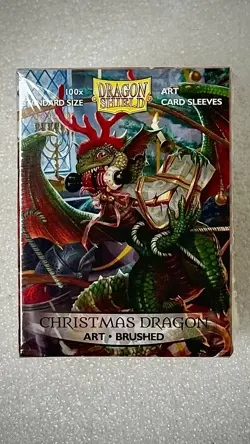 DRAGON SHIELD Christmas Dragon 2020 100 CARD SLEEVES DECK PROTECTORS MTG - Image 1