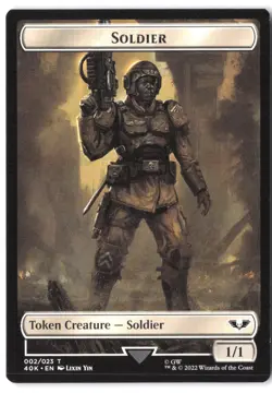 Soldier // Zephyrim Double-Sided Token 2 // 7 MTG 40K NM - Image 1