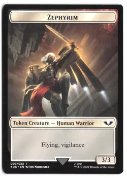 Soldier // Zephyrim Double-Sided Token 2 // 7 MTG 40K NM - Image 2