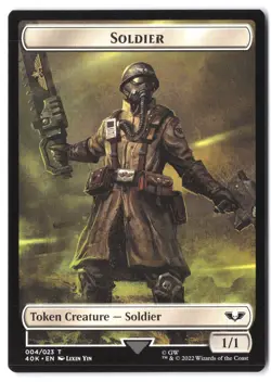 Soldier // Arco-Flagellant Double-Sided Token 4 // 11 MTG 40K NM - Image 1