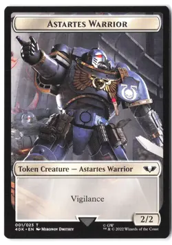 Astartes Warrior // Clue Double-Sided Token 1 // 21 MTG 40K NM - Image 1