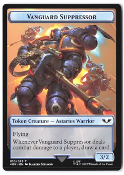 Soldier // Vanguard Suppressor Double-Sided Token 4 // 10 MTG 40K NM - Image 1