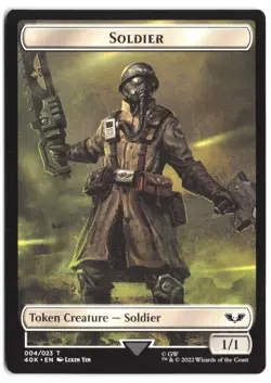 Soldier // Vanguard Suppressor Double-Sided Token 4 // 10 MTG 40K NM - Image 2