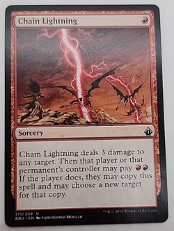 MTG Chain Lightning Battlebond 171/254 Regular Uncommon - Image 1