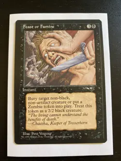 Feast or Famine Alliances UNPLAYED (49b) Magic MTG NM+ FREE SHIPPING - Image 1
