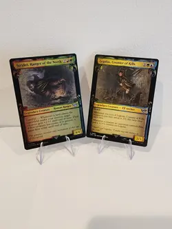 SHOWCASE SCROLLS MTG LOTR Strider Foil & Legolas Universes Beyond NM/M LTR X2 - Image 1