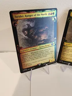 SHOWCASE SCROLLS MTG LOTR Strider Foil & Legolas Universes Beyond NM/M LTR X2 - Image 2