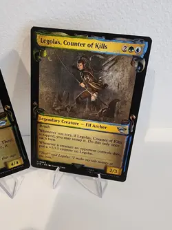 SHOWCASE SCROLLS MTG LOTR Strider Foil & Legolas Universes Beyond NM/M LTR X2 - Image 3