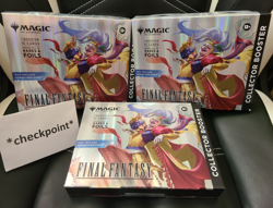 NEW Magic The Gathering Final Fantasy OMEGA Collector Booster PACK - LOT OF 3 - Image 1