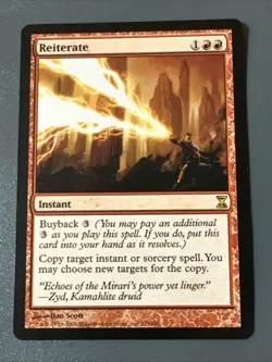 Reiterate X1 Time Spiral NM Condition See Pics Front Back - Image 1