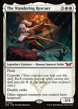 Magic The Gathering MTG THE WANDERING RESCUER Duskmourn: House of Horror NM - Image 1