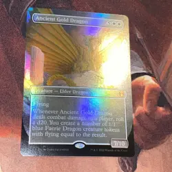 Ancient Gold Dragon X1 Mtg Baldur’s Gate Nm Foil Borderless - Image 2