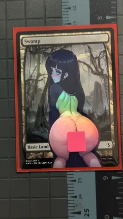 Swamp x Cranberry Peek Ready Toon (foil) MtG Alter Hand-Crafted! Anime Waifu - Image 1