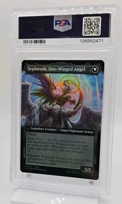 PSA 9 - Sephiroth, Fabled Soldier FOIL M 451 Extended Art MTG Final Fantasy FF7 - Image 4
