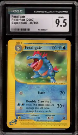 Pokemon Feraligatr Expedition NON Holo Rare #46 CGC 9.5 - Image 1