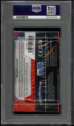 Pokemon Destined Rivals Cynthia And Garchomp Art Sealed Booster Pack PSA 9 Mint - Image 2