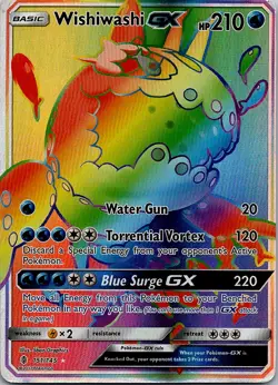 Pokemon SM - Guardians Rising #151/145 Wishiwashi GX (Secret) - Image 1