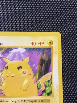 Pokemon TCG Pikachu (Red Cheeks) 58/102 Shadowless A - Image 3