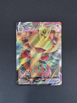 Meowth VMAX Pokemon TCG SWSH005 2020 Sword & Shield Promo Ultra Rare Holo - Image 1
