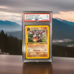 Pokemon TCG Aerodactyl Fossil First Edition - Pre-Release Holo Psa 3 - Image 1