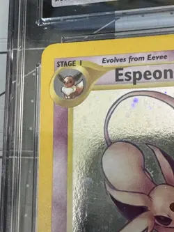 Espeon Neo Discovery 1st Edition 1/75 Holo CGC Near Mint + 7.5 Pokemon - Image 4