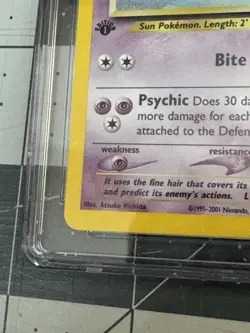 Espeon Neo Discovery 1st Edition 1/75 Holo CGC Near Mint + 7.5 Pokemon - Image 5
