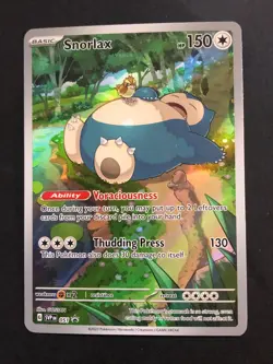 Snorlax SVP 051 Promo Pokemon TCG SV Scarlet & Violet Promo CardsReverse Holo LP - Image 1