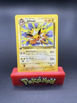 Jolteon 20/64 1st Edition - Pokemon Jungle WotC Non-Holo Rare Vintage Y2k NM - Image 1
