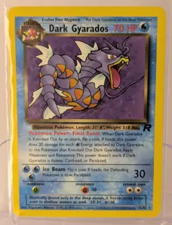 Dark Gyarados 25/82 NM - Non Holo Rare - Team Rocket Unlimited Pokemon TCG - Image 1