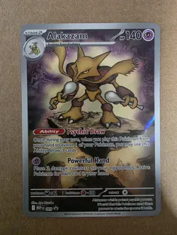 Pokemon TCG Alakazam 009 Black Star Promo Mega Evolution - Image 1