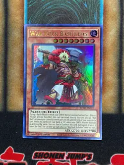 Yugioh War Rock Bashileos BLVO-EN097 Ultra Rare 1st Ed NM - Image 1