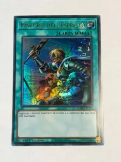 Yugioh ITALIAN Reinforcement of the Army MAMA-IT108 Ultra Pharoah's Rare 1st NM - Image 1