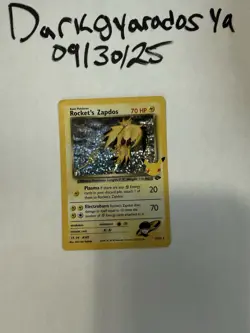 Pokemon TCG Rockets Zapdos Holo Card 15/132 Celebrations Series NM - Image 1