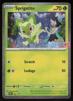 Sprigatito - 191 Holo SV: Scarlet & Violet Promo Cards LP-NM - Image 1