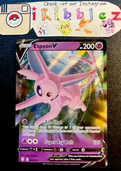 Espeon V 064/203 NM Full Art Ultra Rare Pokemon Card. Free Tracked Shipping! - Image 1